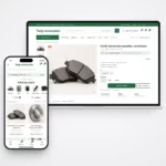 Sklep internetowy z częściami samochodowymi — katalog