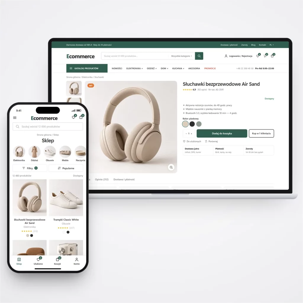 Sklep internetowy WooCommerce — katalog