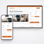 Strona dla firmy logistycznej — katalog