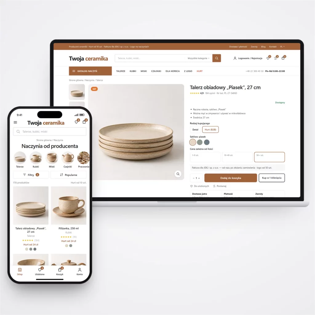 Sklep internetowy dla producenta — katalog